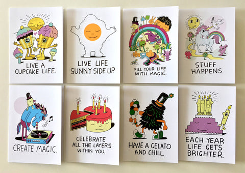 Jeremyville CSA Greeting Cards - "Happy Birthday"