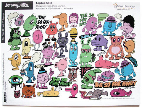 'The So Far Away Characters' Laptop Skins