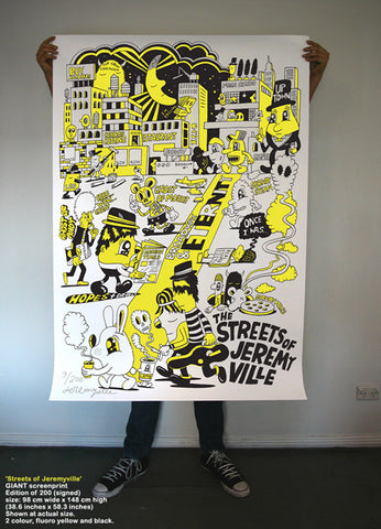 Streets of Jeremyville - Giant screenprint